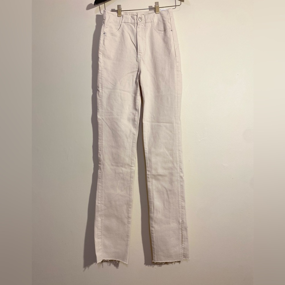 Zara - Slim Flare Off White Jean
